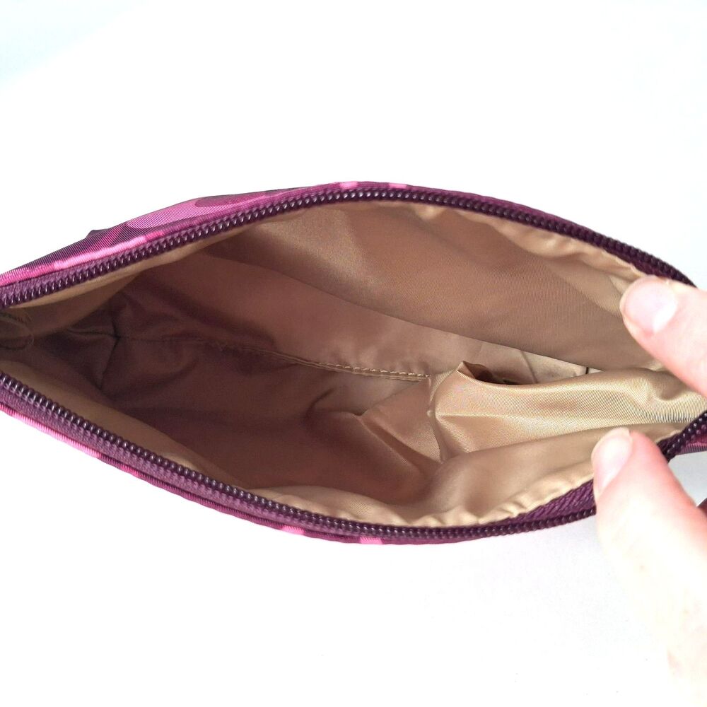 COACH Peyton Dream Cosmetic Bag Pouch Purple Pink Signature C Geometric NWOT '13 - Picture 4 of 8